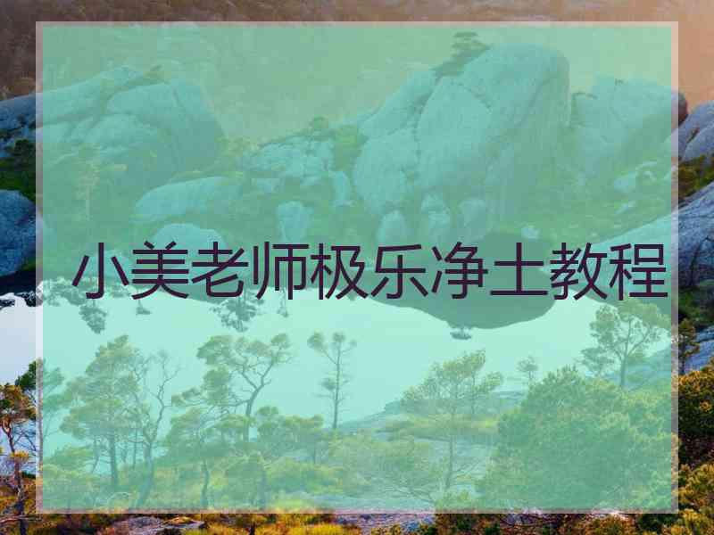 小美老师极乐净土教程