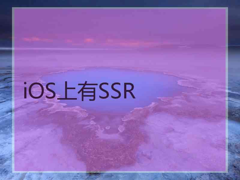 iOS上有SSR