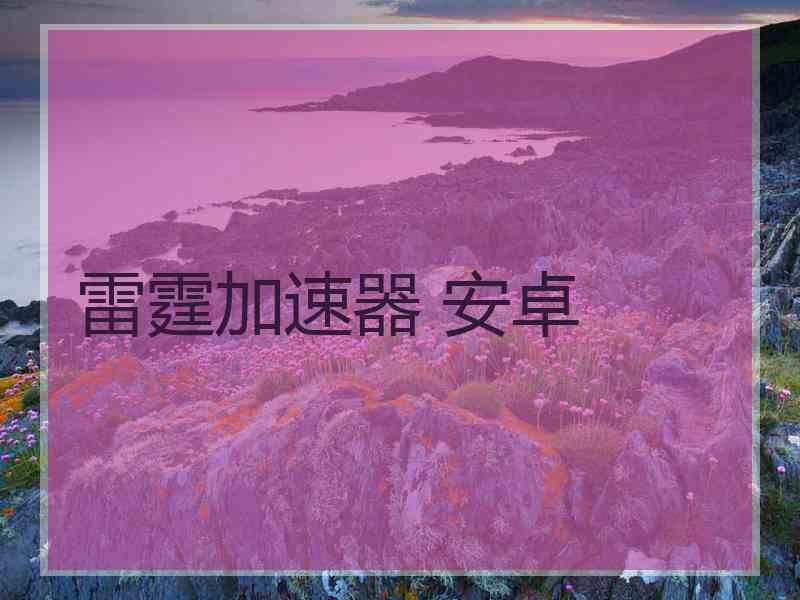 雷霆加速器 安卓