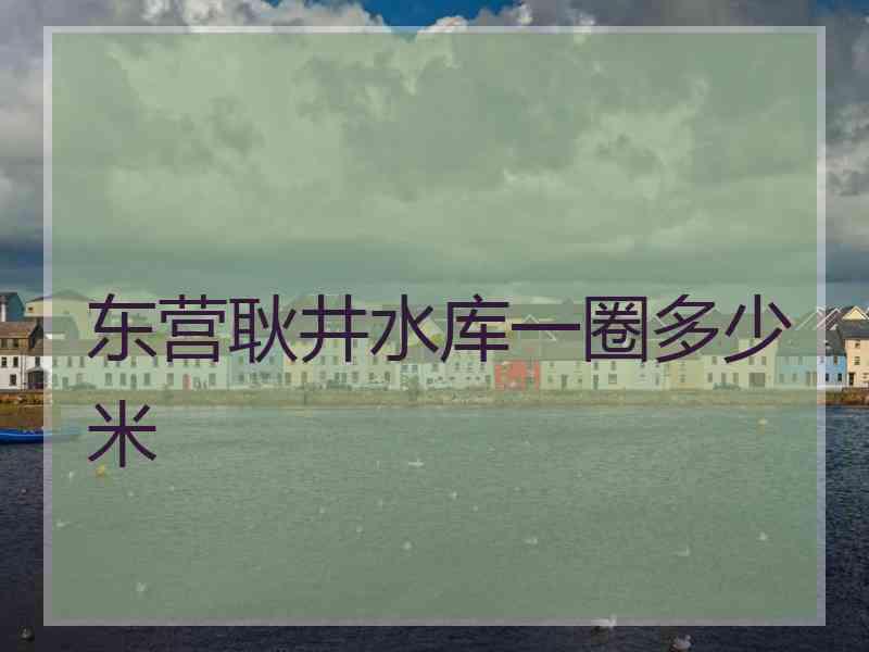 东营耿井水库一圈多少米