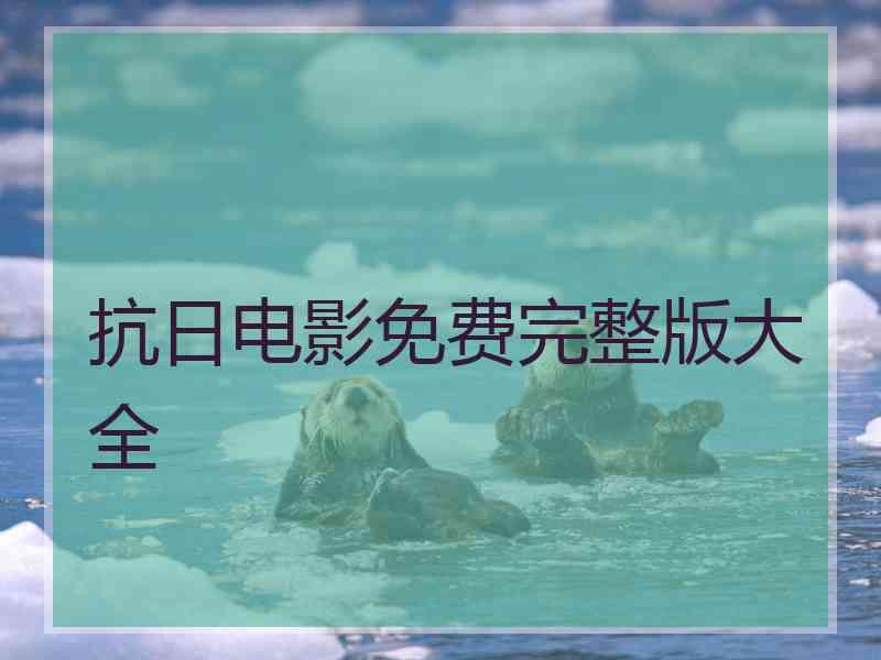 抗日电影免费完整版大全