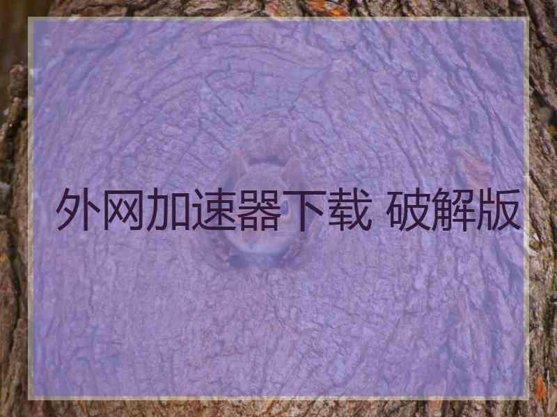 外网加速器下载 破解版