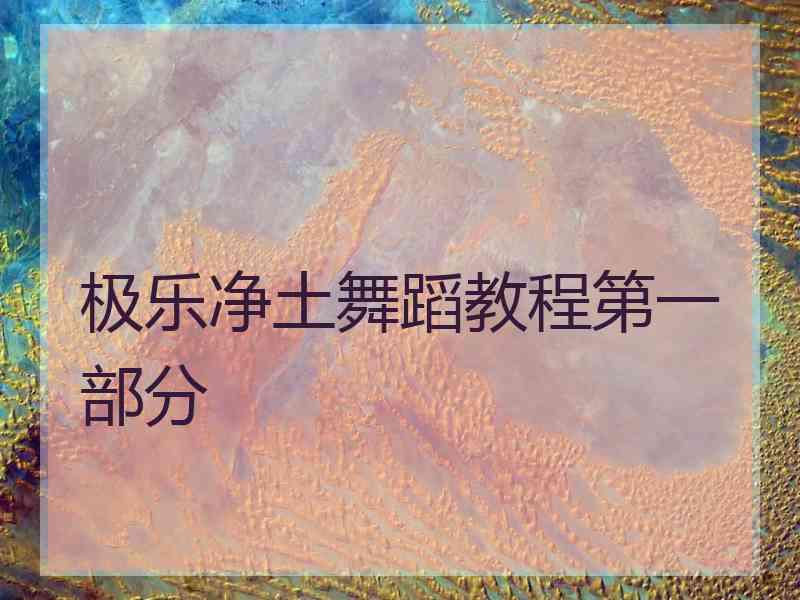 极乐净土舞蹈教程第一部分