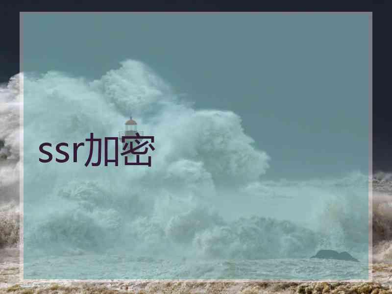 ssr加密