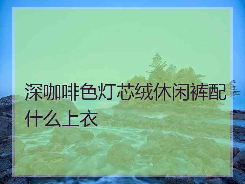 深咖啡色灯芯绒休闲裤配什么上衣