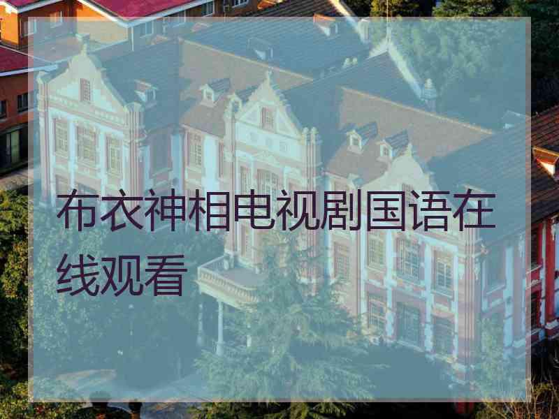 布衣神相电视剧国语在线观看