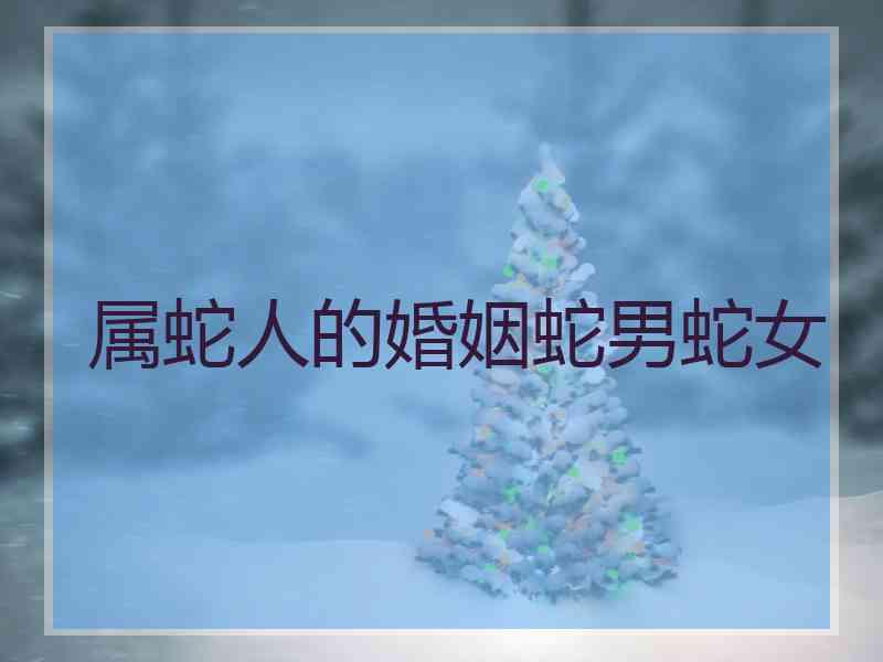 属蛇人的婚姻蛇男蛇女