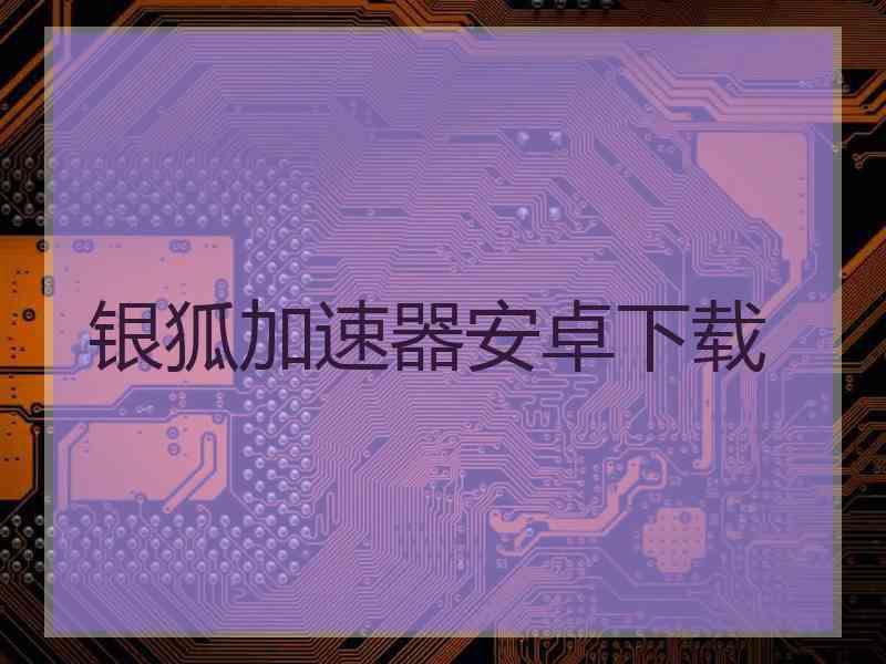 银狐加速器安卓下载
