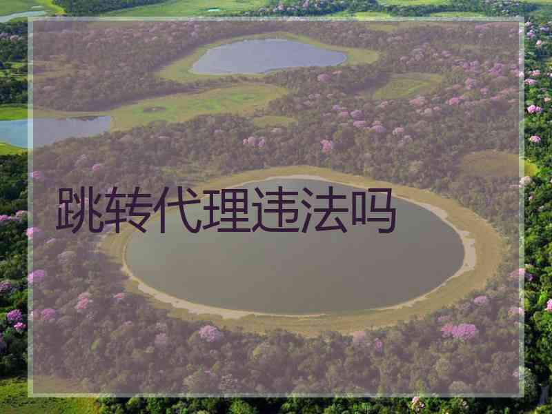 跳转代理违法吗