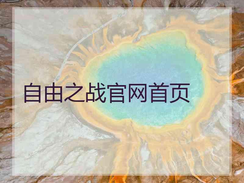 自由之战官网首页
