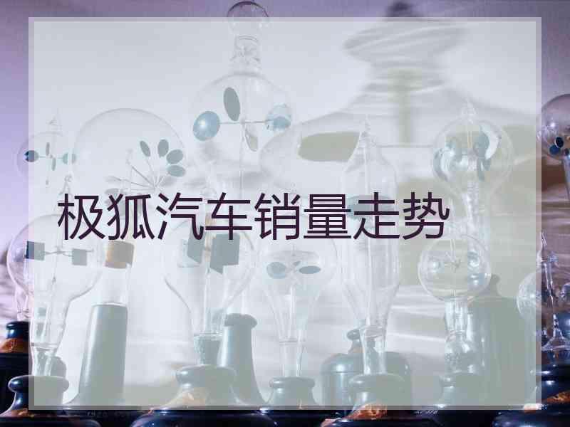 极狐汽车销量走势