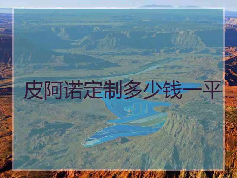 皮阿诺定制多少钱一平