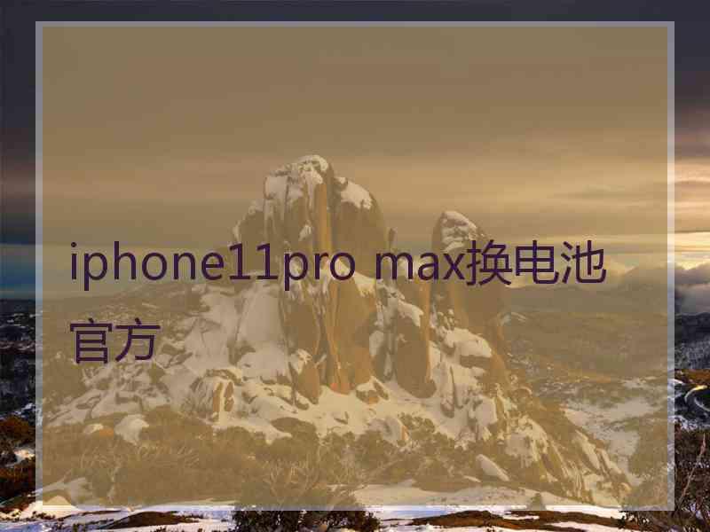 iphone11pro max换电池官方