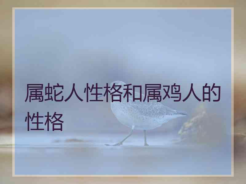 属蛇人性格和属鸡人的性格