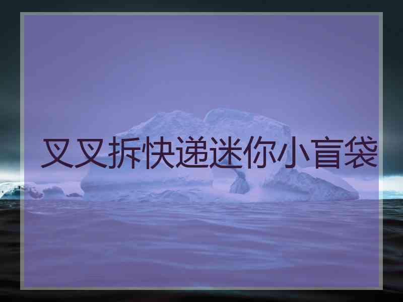 叉叉拆快递迷你小盲袋