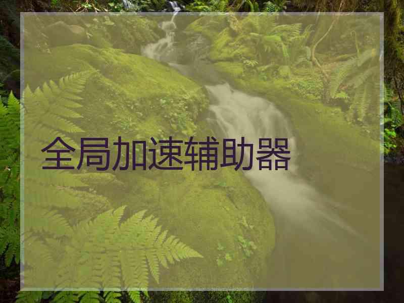 全局加速辅助器