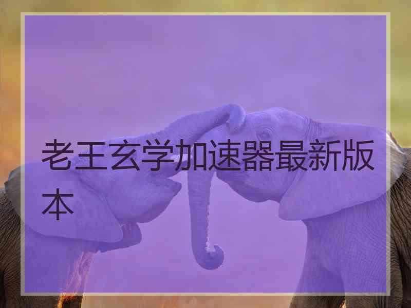 老王玄学加速器最新版本