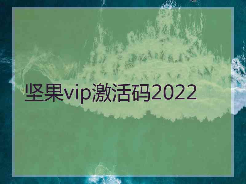 坚果vip激活码2022