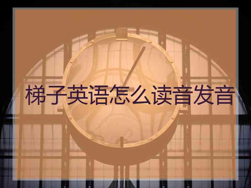 梯子英语怎么读音发音