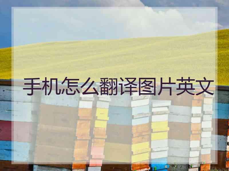 手机怎么翻译图片英文