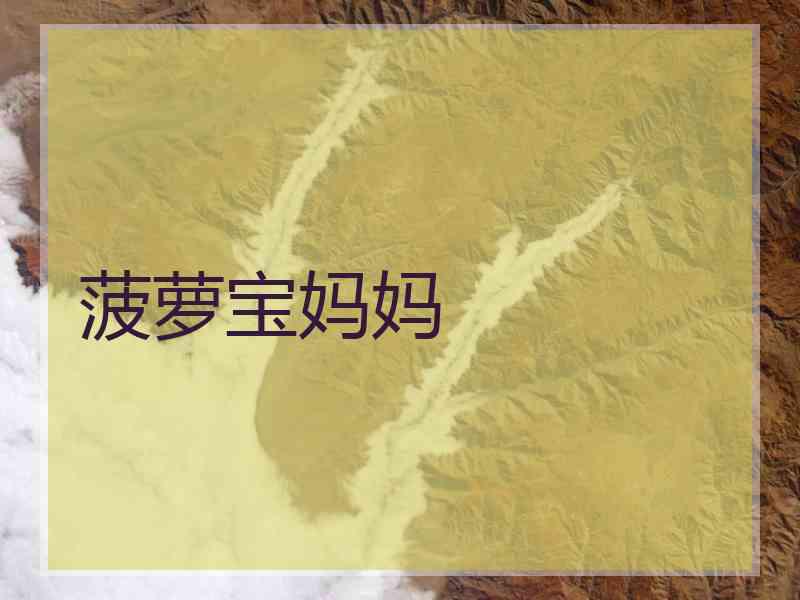 菠萝宝妈妈