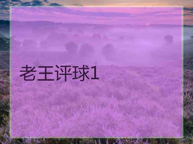 老王评球1