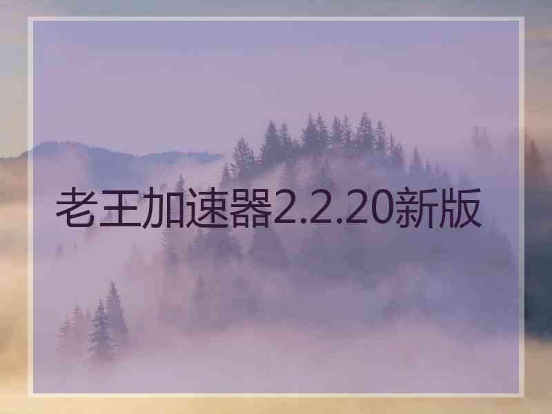 老王加速器2.2.20新版