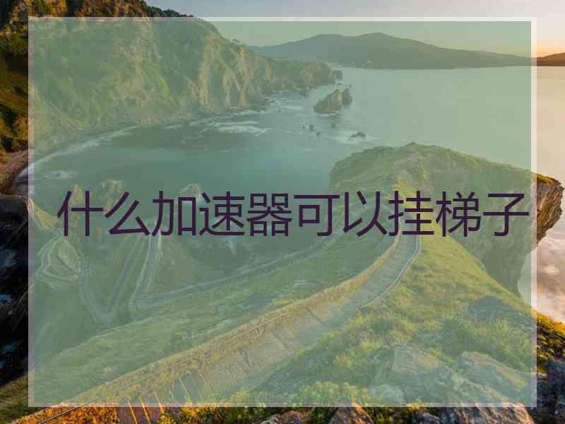 什么加速器可以挂梯子
