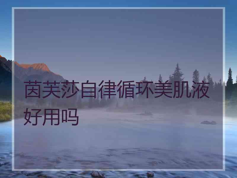 茵芙莎自律循环美肌液好用吗