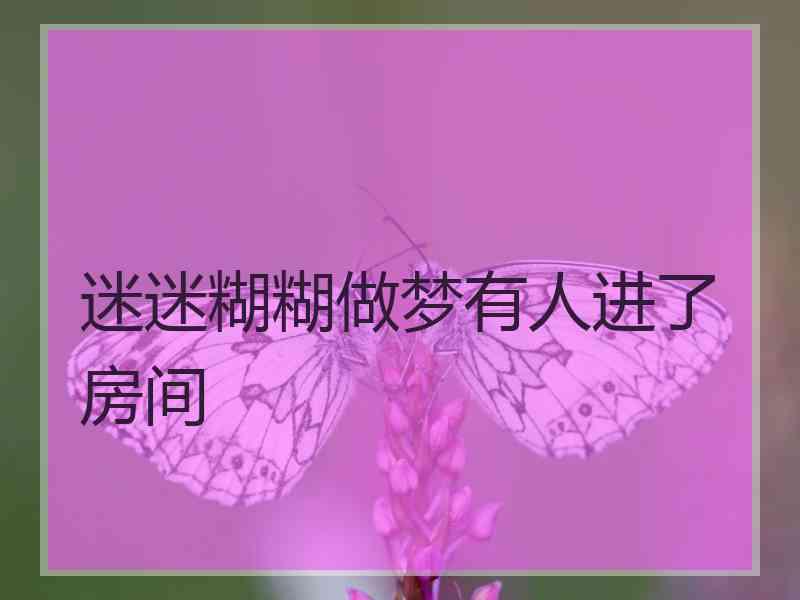 迷迷糊糊做梦有人进了房间