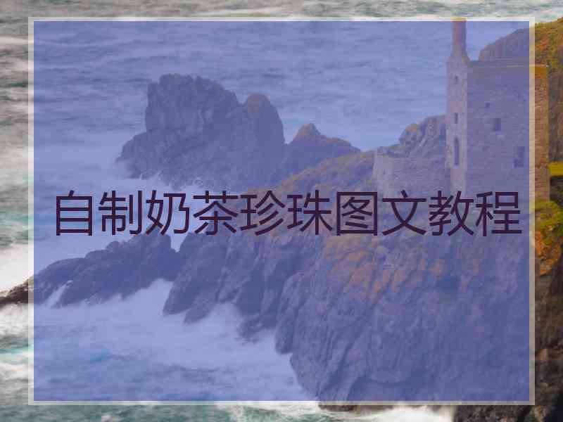 自制奶茶珍珠图文教程