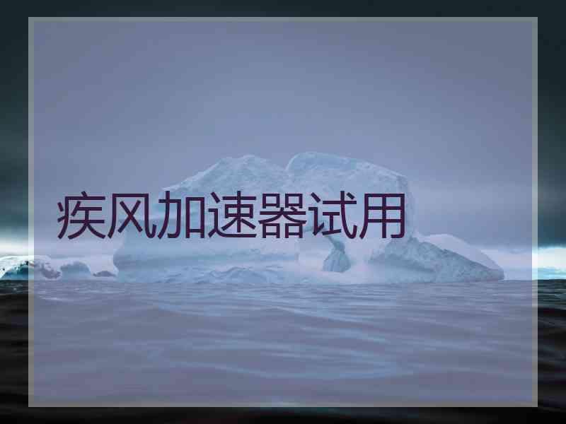 疾风加速器试用