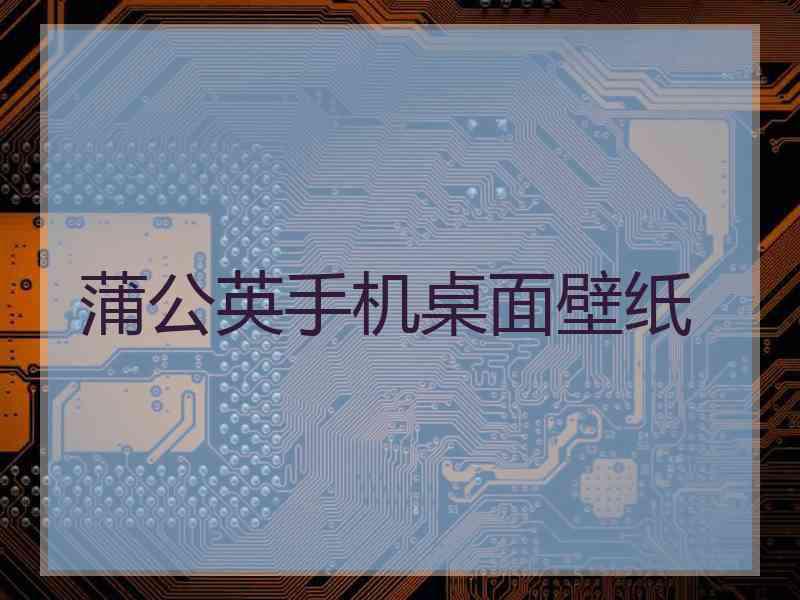 蒲公英手机桌面壁纸