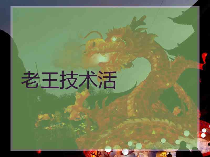 老王技术活