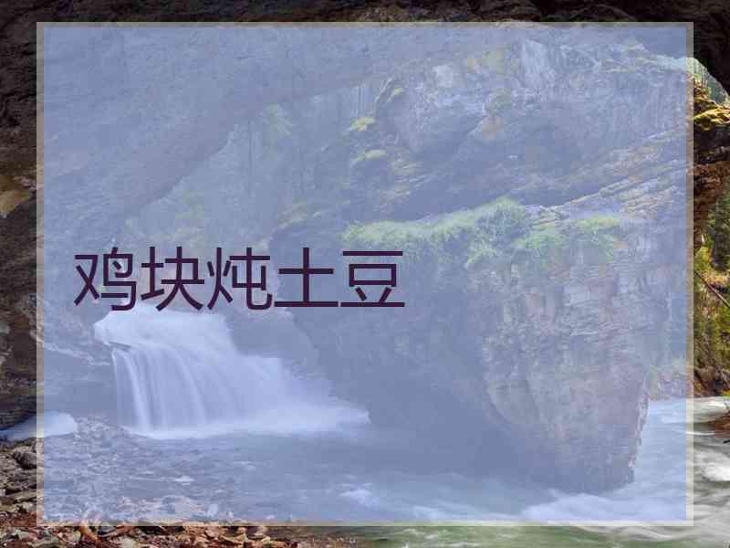 鸡块炖土豆