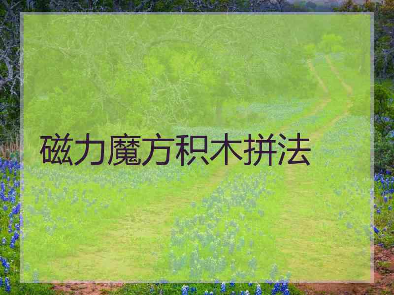 磁力魔方积木拼法