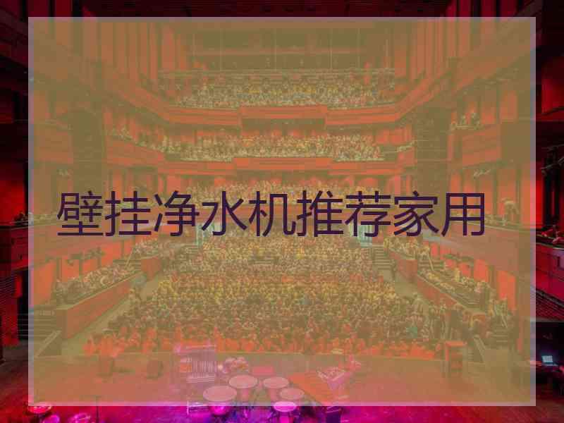 壁挂净水机推荐家用