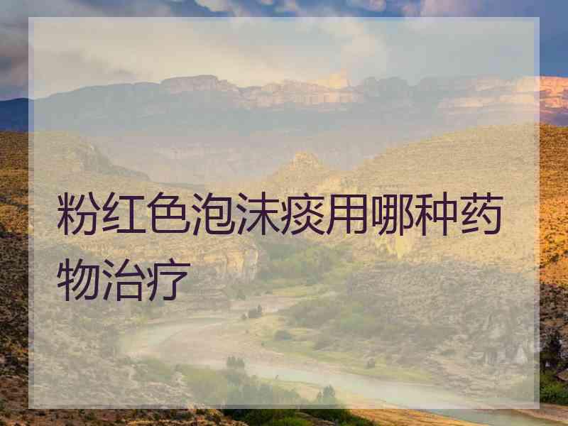 粉红色泡沫痰用哪种药物治疗