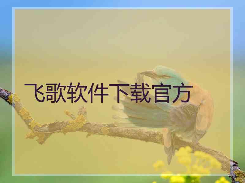 飞歌软件下载官方
