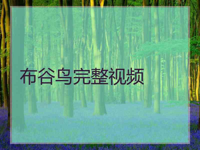 布谷鸟完整视频