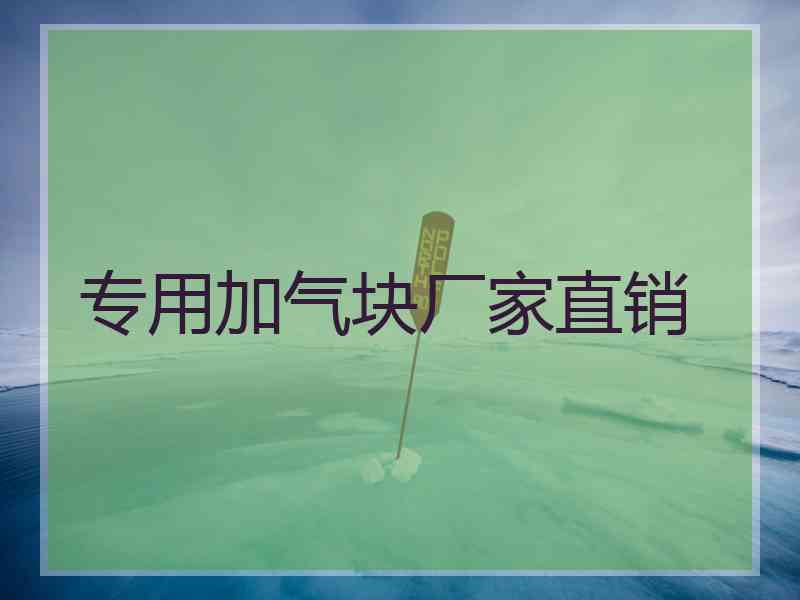 专用加气块厂家直销