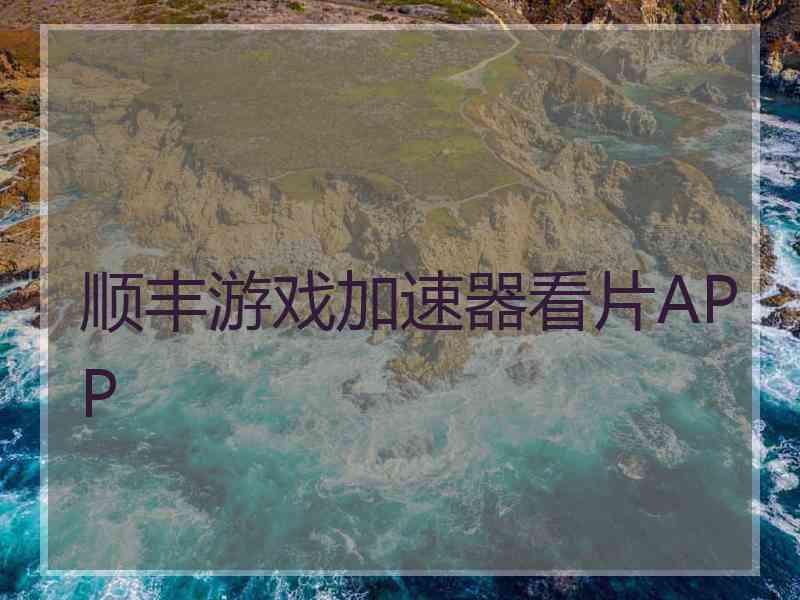 顺丰游戏加速器看片APP