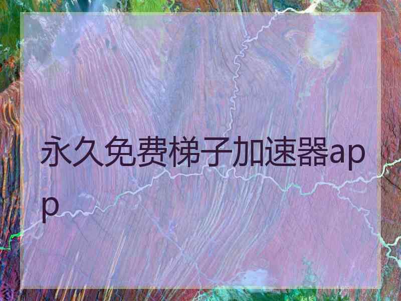 永久免费梯子加速器app