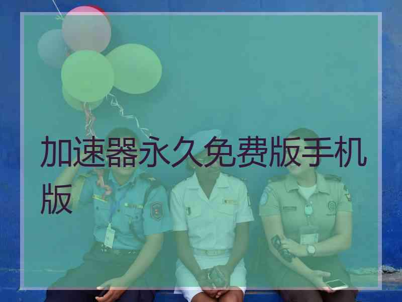 加速器永久免费版手机版
