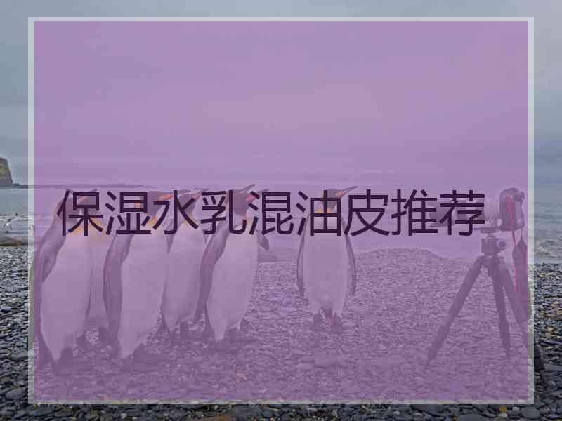 保湿水乳混油皮推荐