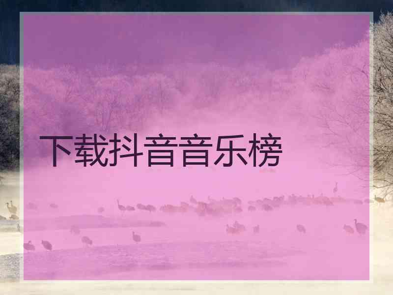 下载抖音音乐榜