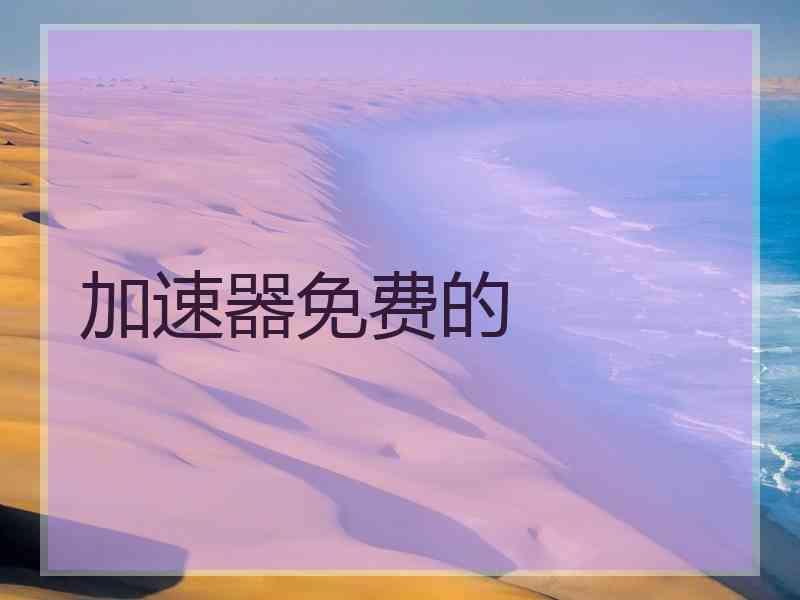 加速器免费的