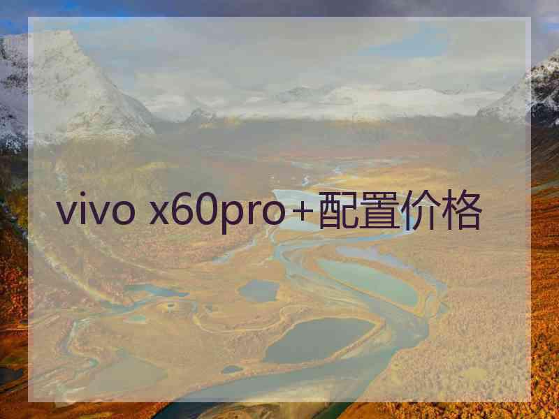 vivo x60pro+配置价格