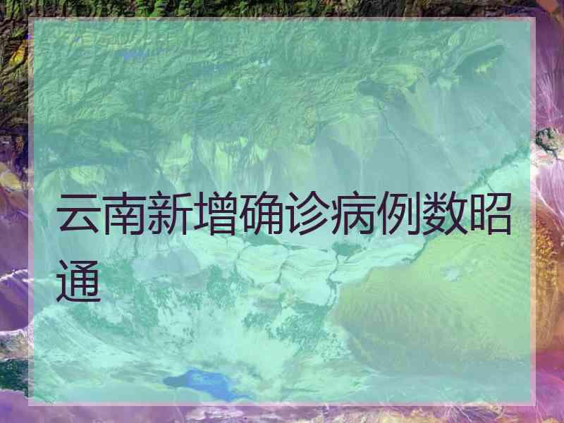 云南新增确诊病例数昭通