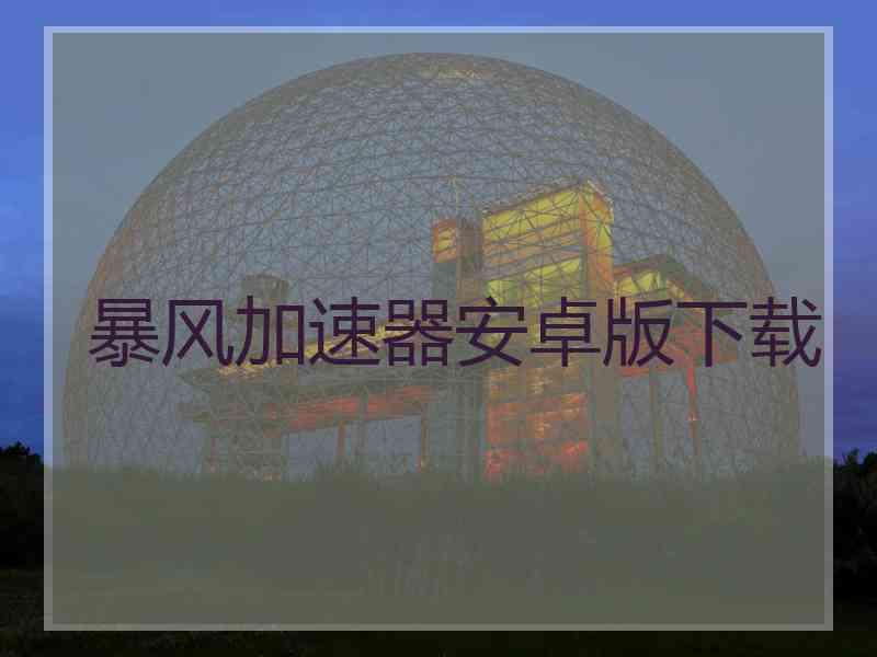 暴风加速器安卓版下载